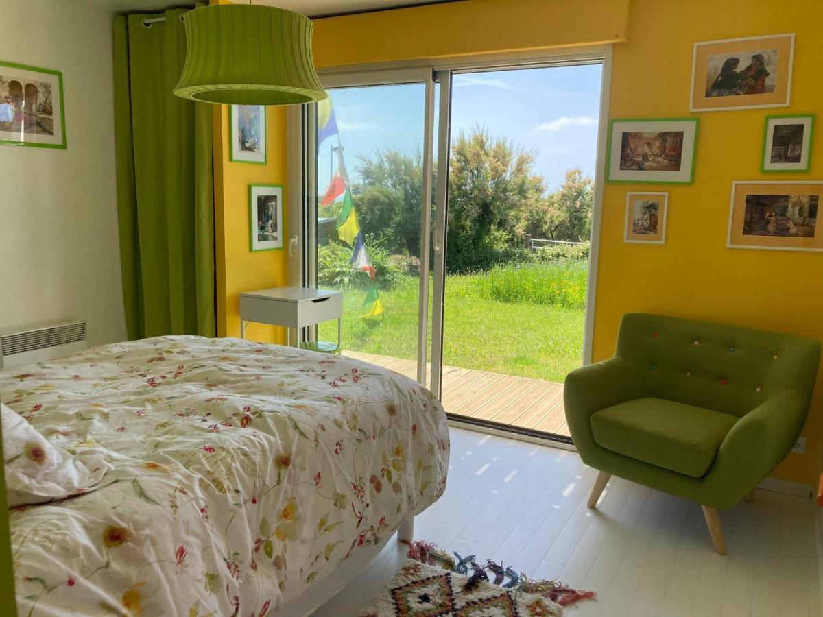 La Maison Bleue-Sciotot-Les Pieux Extérieur photo