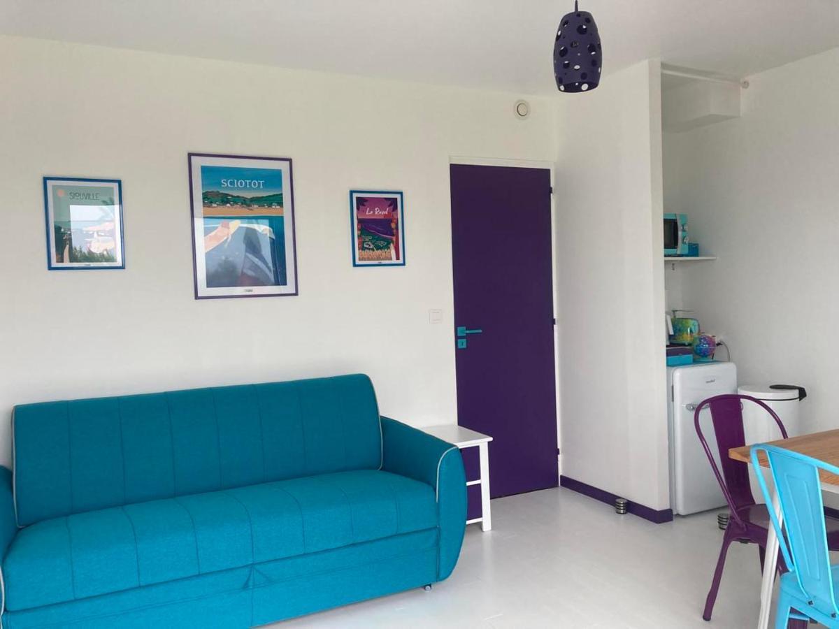 La Maison Bleue-Sciotot-Les Pieux Extérieur photo